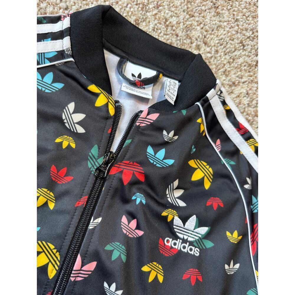 Adidas Girls Trefoil Superstar Track Jacket, size L (13-14) - Picture 3 of 9